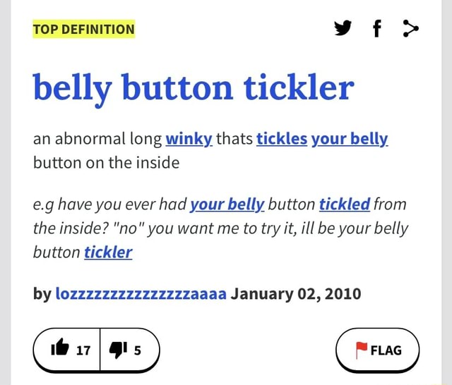 Button tickle belly Your Dirty,