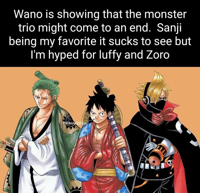 Let's all give a round of applause for Zoro to have finally caught up with  RS Sanji by getting Enma 👏👏👏👏👏😂😂