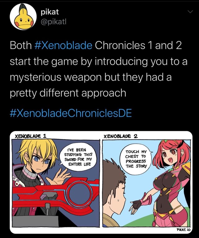 Both #Xenoblade Chronicles 1 and 2 start the game by introducing you to