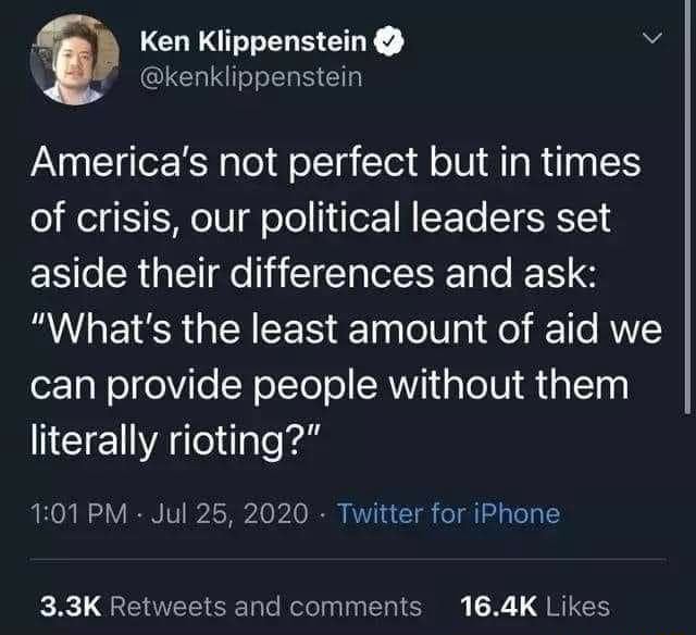 Ken Klippenstein America's Not Perfect But In Times Of Crisis, Our ...