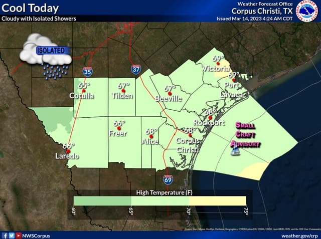 'Weather Forecast Office Cool Today Corpus Christi, TX Cloudy with ...