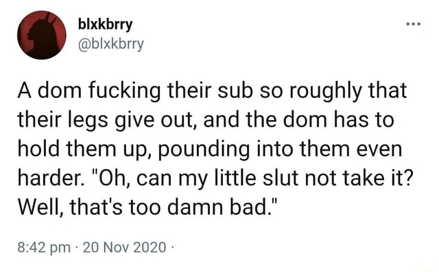 A Dom Fucking Their Sub So Roughly That Their Legs Give Out And The Dom Has To Hold Them Up