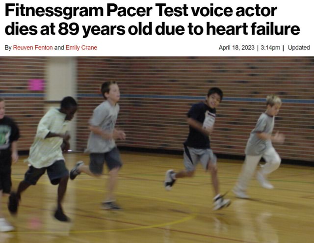 Who Voices The Fitnessgram Pacer Test