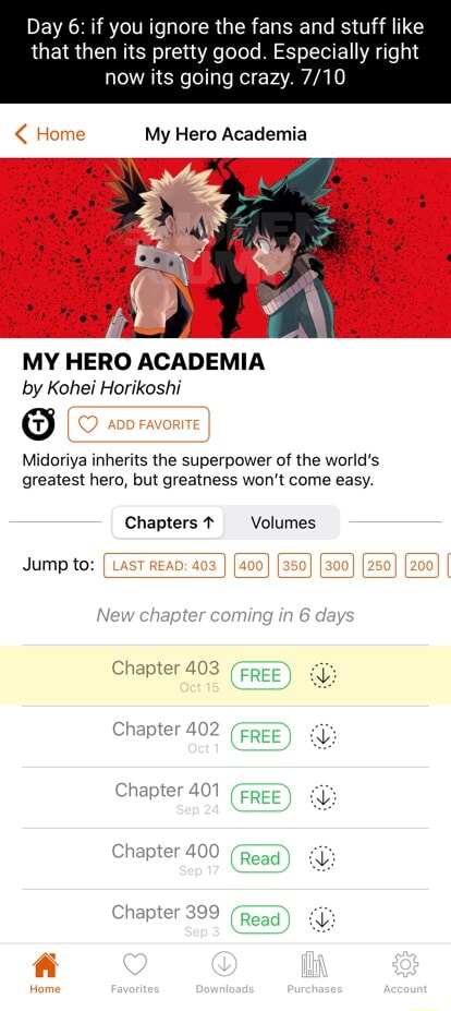 THE DAY HAS COME  My Hero Academia Chapter 402