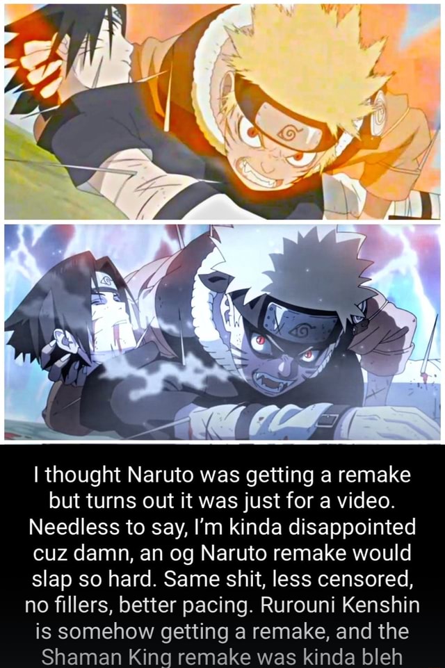 I really want them to remake Naruto in better quality . This scene from the  last was just breath taking . i would love to see them remake of the main  story .