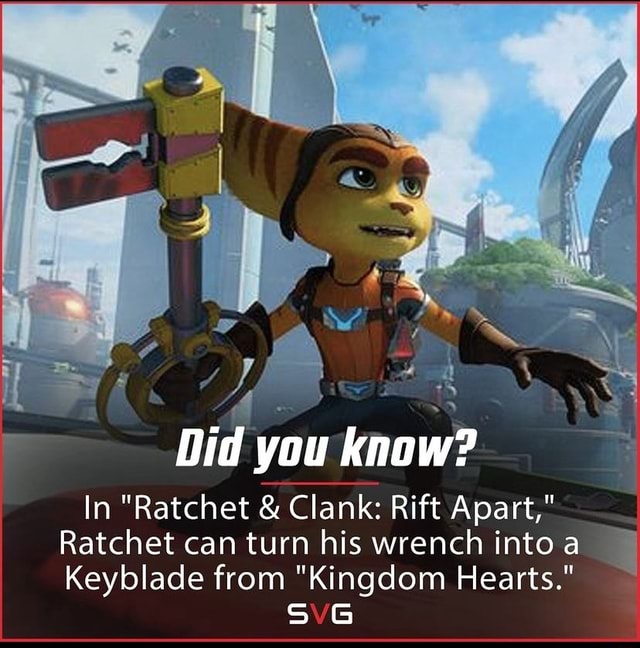 Did you know? In "Ratchet & Clank Rift Apart," Ratchet can turn his