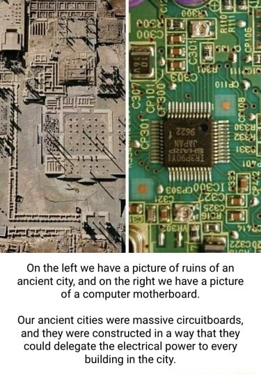Acient Computer On the left we have a picture of ruins of an ancient city, and on the ...