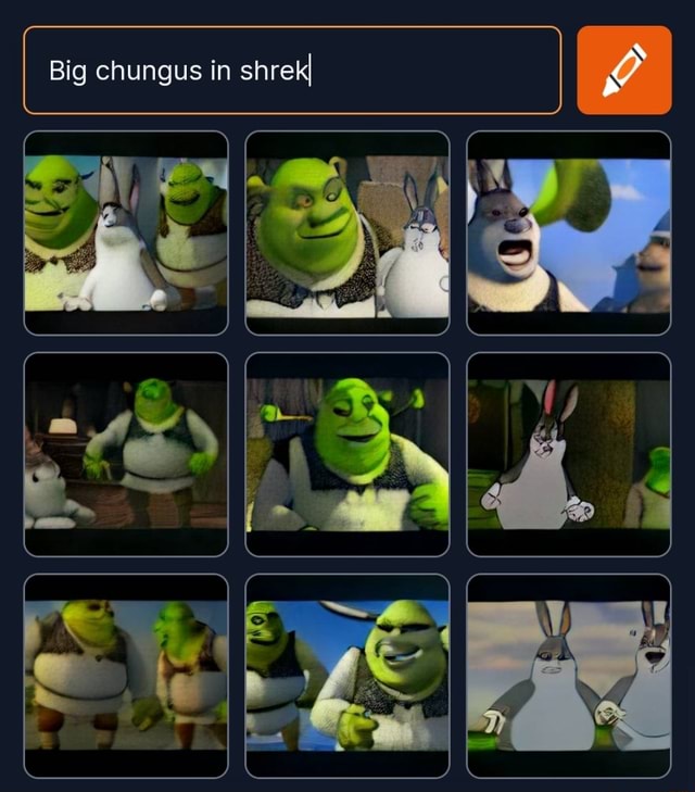 Big chungus in shrek - iFunny