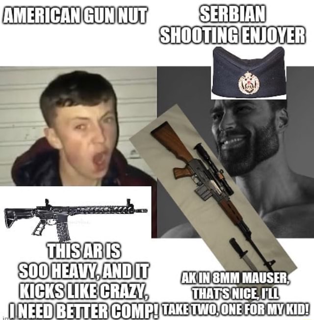 AMERICAN GUN NUT SHOOTING ENJOYER AK IN MAUSER THAT'S NICE. NEED