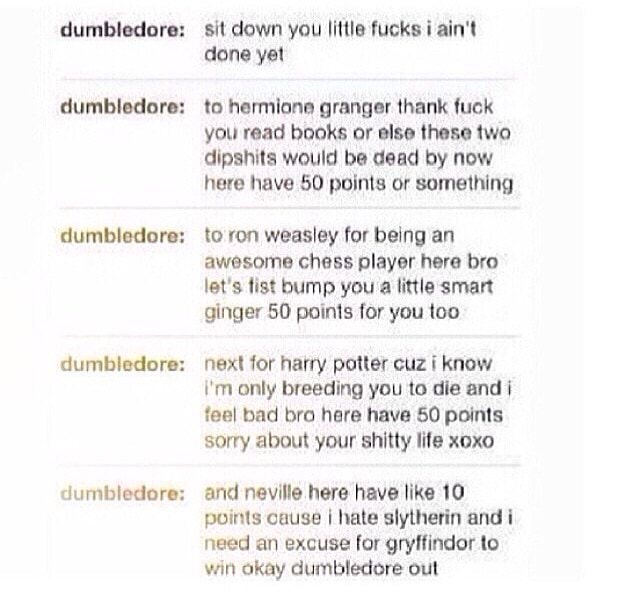 Dumbledore: dumbledore: dumbledore: dumbledore: dumbledore: sit down ...