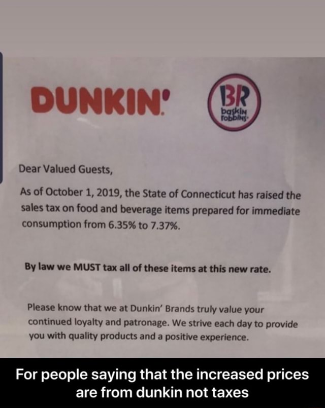 Gg Dear Valued Guests, As of October 1. 2019, the State of Connecticut