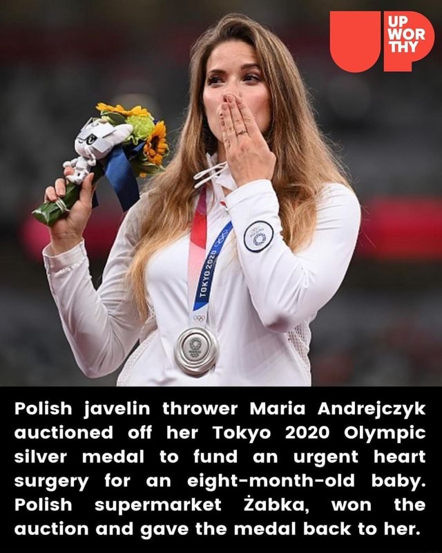 Up Polish Javelin Thrower Maria Andrejczyk Auctioned Off Her Tokyo