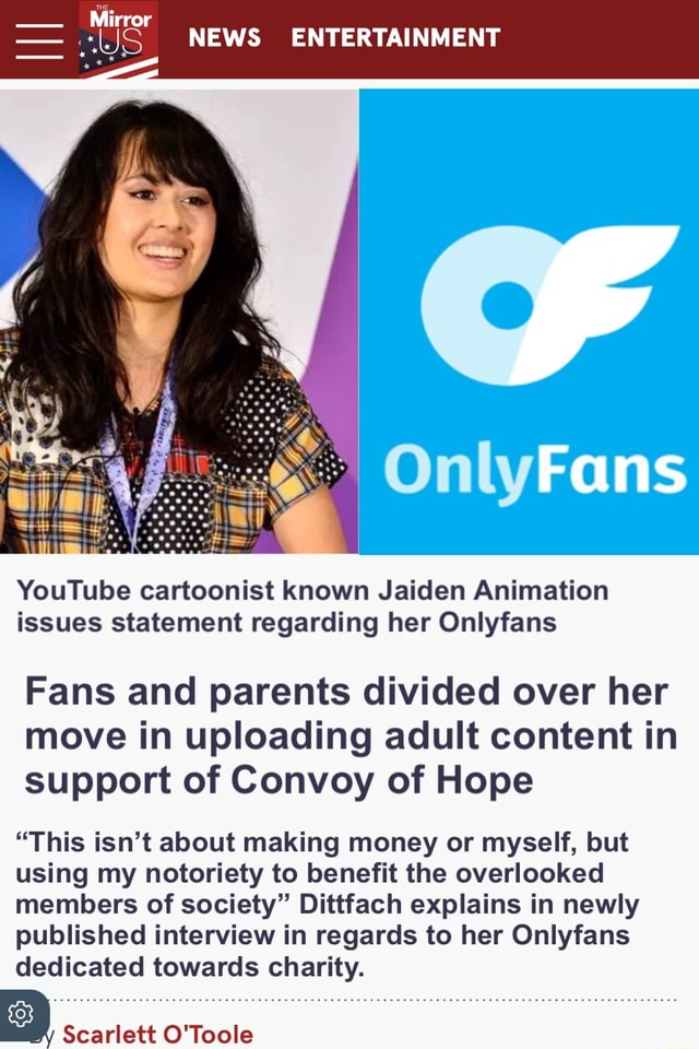 Mirror NEWS ENTERTAINMENT Fans YouTube cartoonist known Jaiden