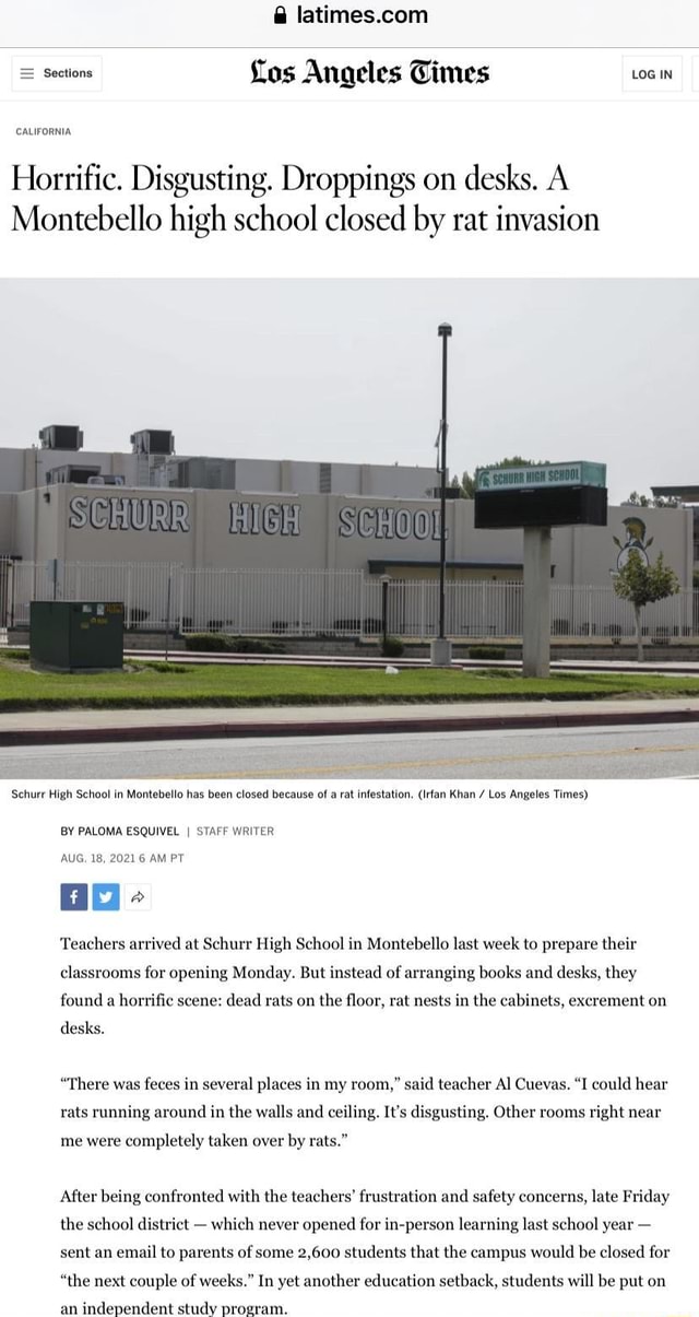 Sections Los Angeles Times Log In = Sections CALIFORNIA Horrific