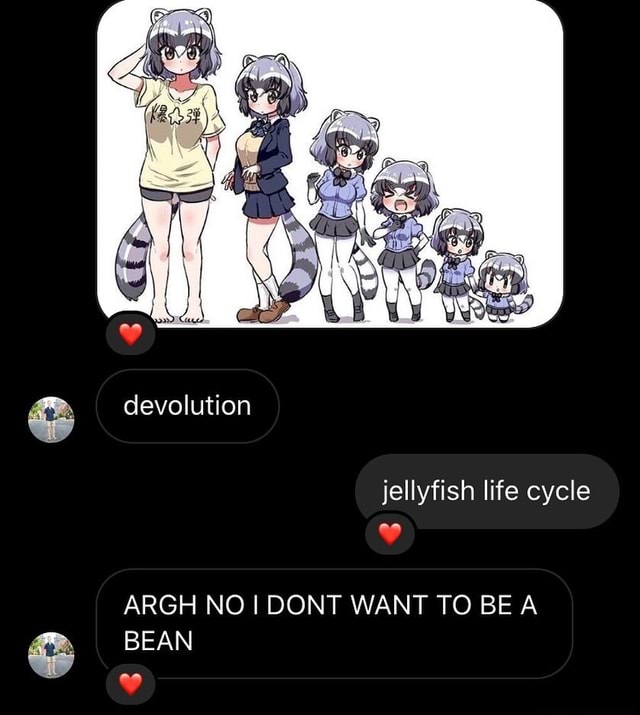 & devolution jellyfish life cycle an ARGH NO DONT WANT TO BE & BEAN ...