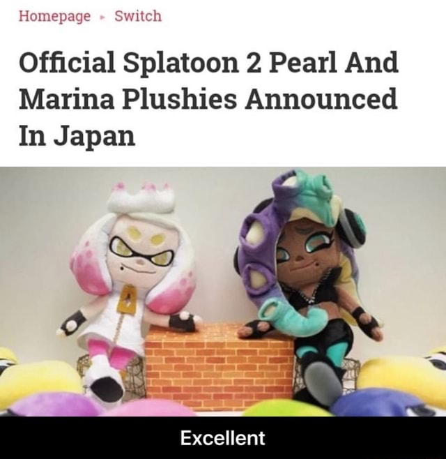 splatoon 2 pearl and marina plush