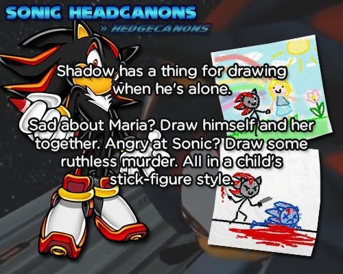 i have some sonic headcanon's and i wanna hear yours' aswell. : r