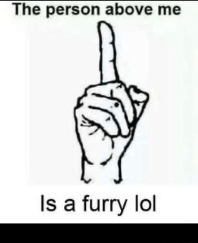 The Person Above Me Is A Furry Lol