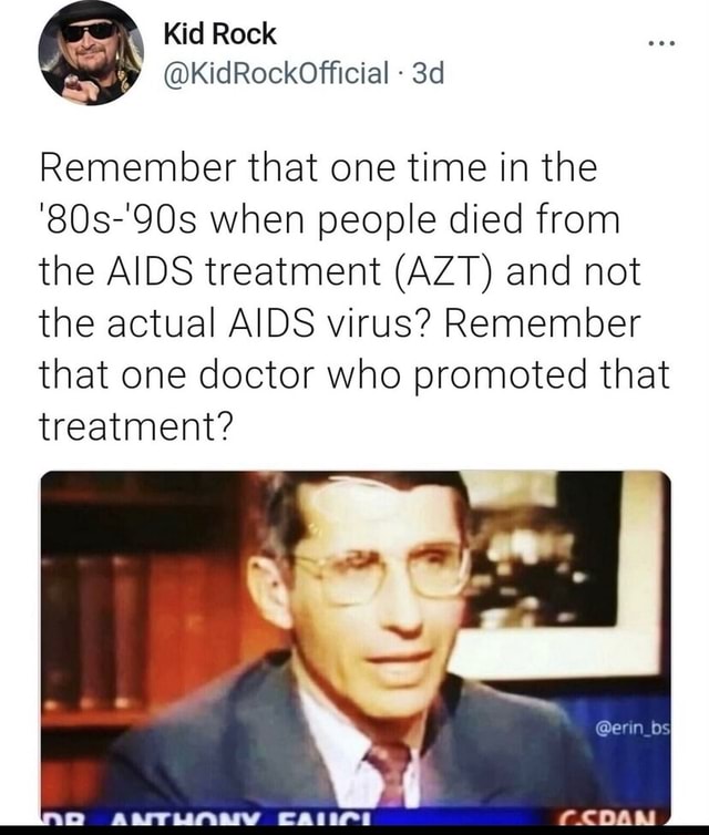 Remember that one time in the '80s'90s when people died from the AIDS