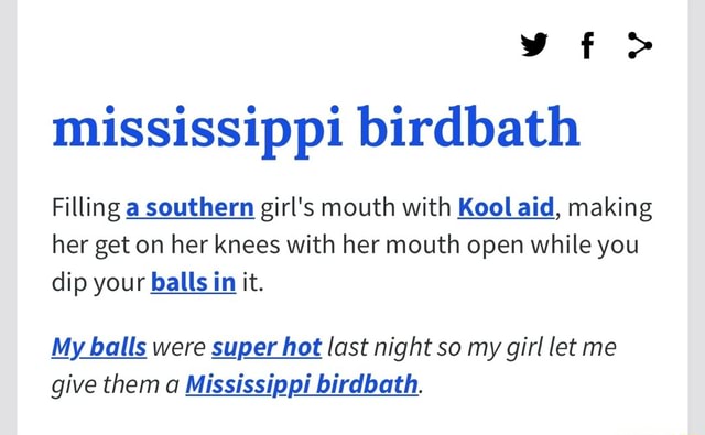 what's a mississippi bird bath