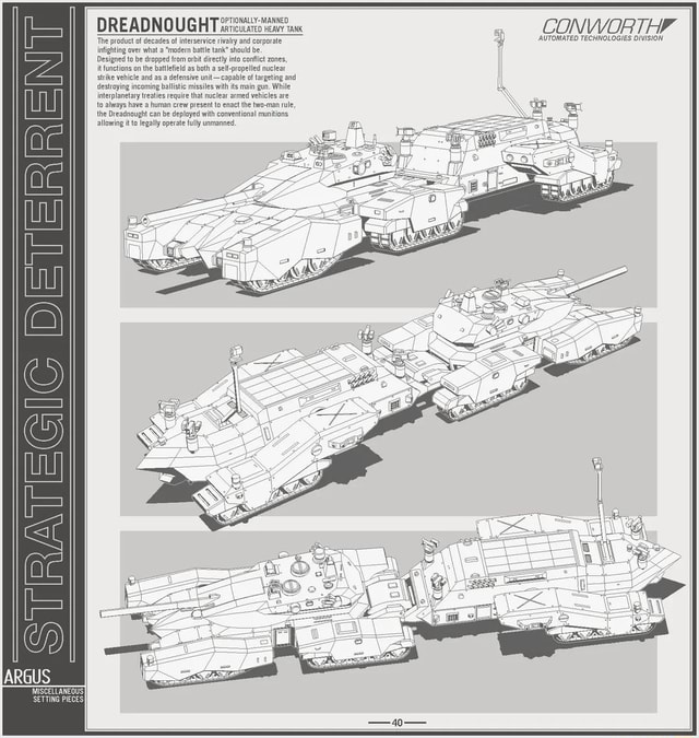 DREADNOUGHT ARTICULATED HEAVY TANK The product of decades of ...