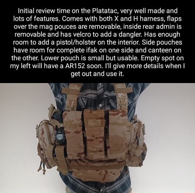 Initial Review Time On The Platatac, Very Well Made And Lots Of 