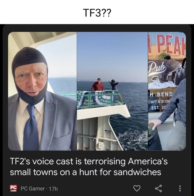 TF2 s Voice Cast Is Terrorising America s Small Towns On A Hunt For 