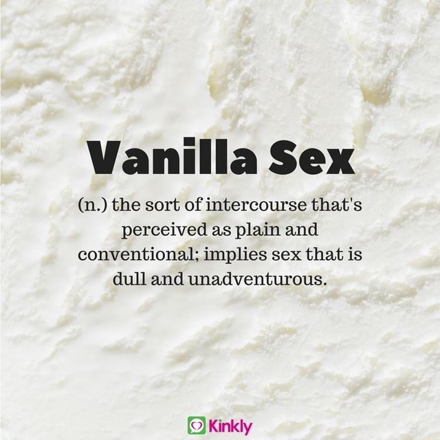 Vanilla sex