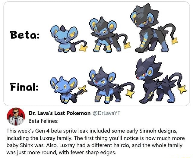 Final: Beta Felines: This week's Gen 4 beta sprite leak included some ...