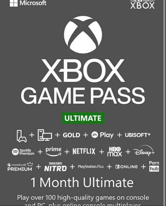 Ga Microsoft XBOX XBOX GAME PASS ULTIMATE + + GOLD + @ Play + UBISOFT+ ...