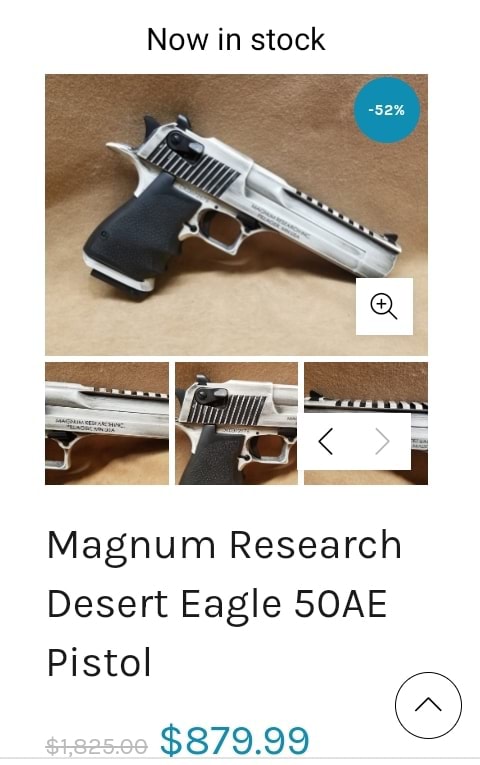 Now in stock Magnum Research Desert Eagle SOAE Pistol $879.99 - America ...