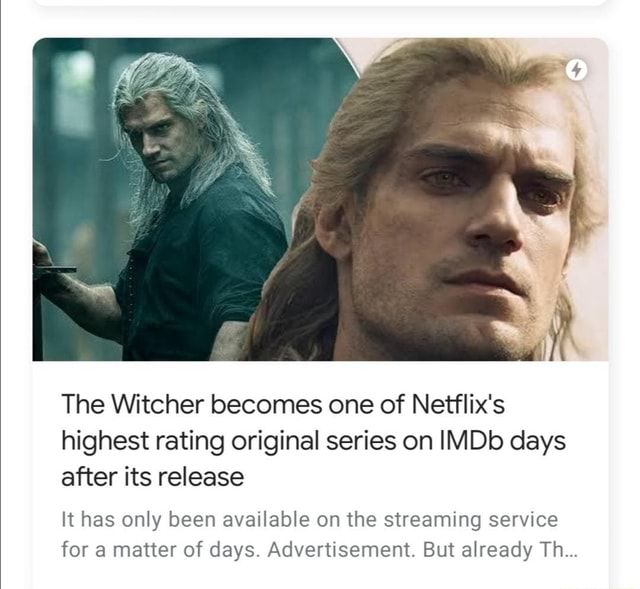 witcher netflix rating