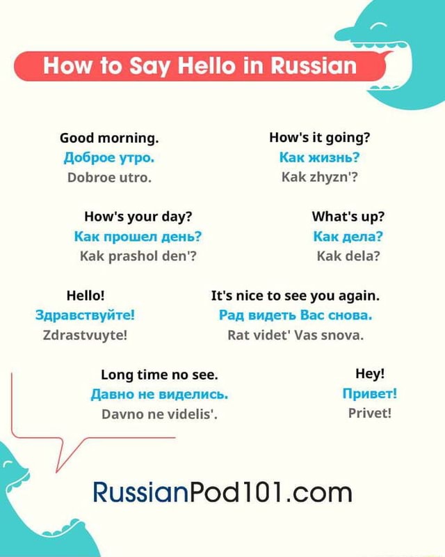How to Say Hello in Russian Good morning. How's it going? jo6poe ytpo