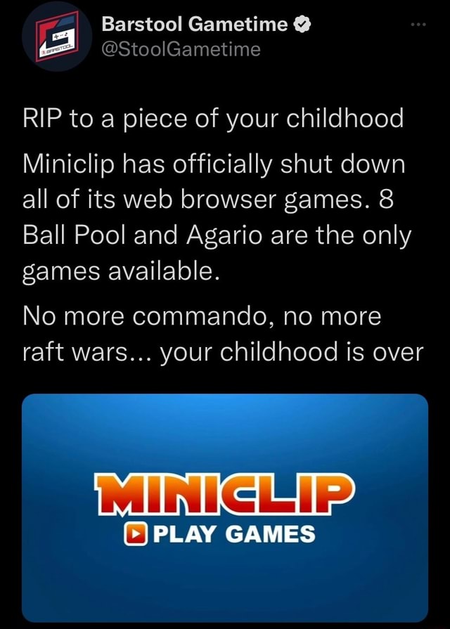 Barstool Gametime StoolGametime RIP to a piece of your childhood