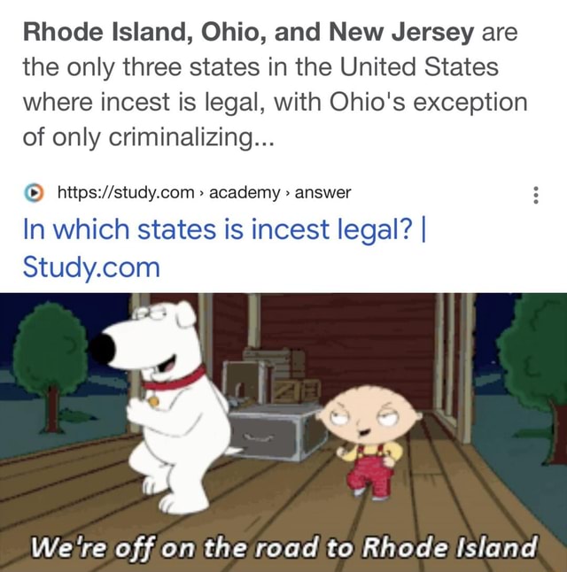 Rhode Island, Ohio, and New Jersey are the only three states in