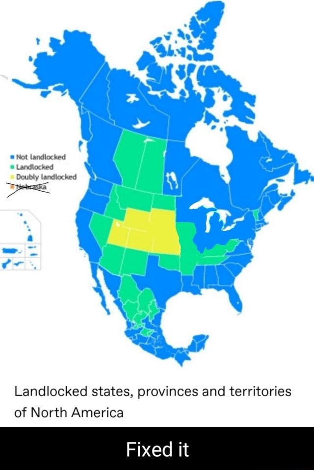 Not landlocked Landlocked Doubly landlocked CF Landlocked states ...