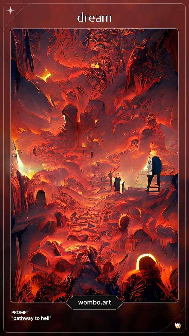 dream-prompt-wombo-art-pathway-to-hell-ifunny