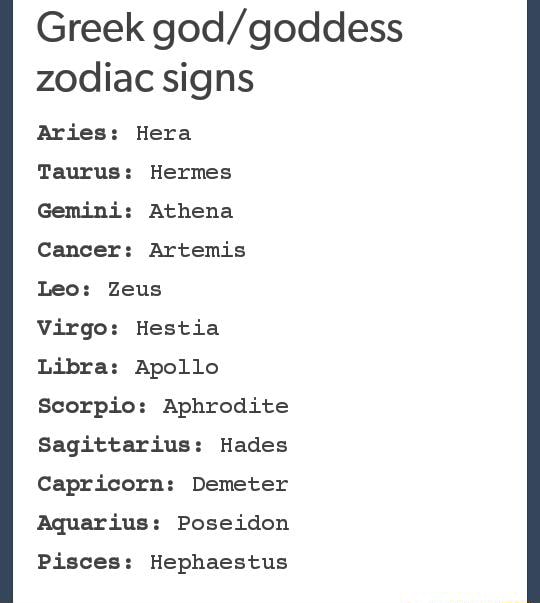 hermes zodiac sign