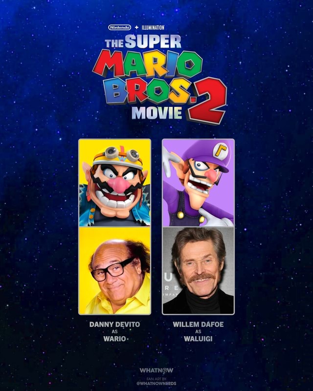 THE SUPER DANNY DEVITO WILLEM DAFOE aS WARIO- WALUIGI - iFunny