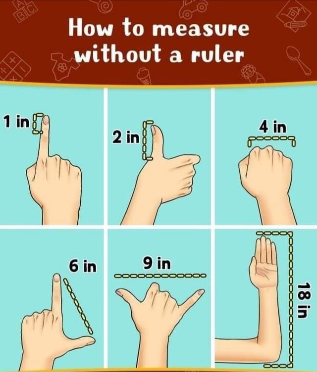 How to measure without a ruler iFunny Brazil
