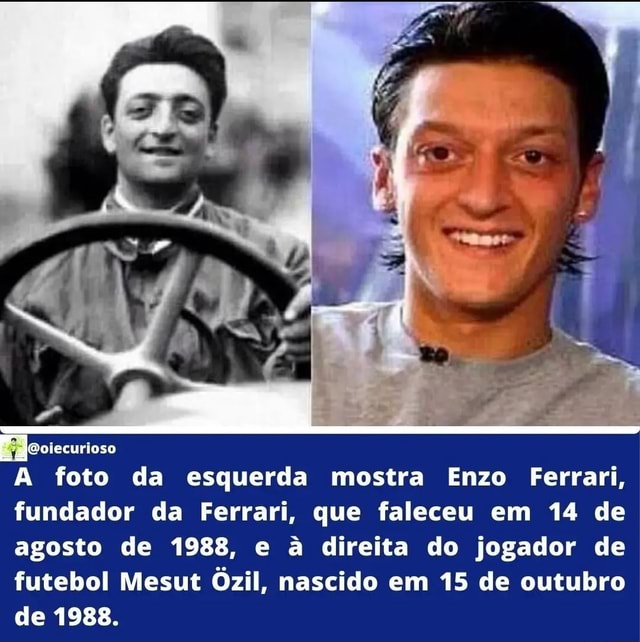 Moiecurioso foto da esquerda mostra Enzo Ferrari, fundador da Ferrari ...