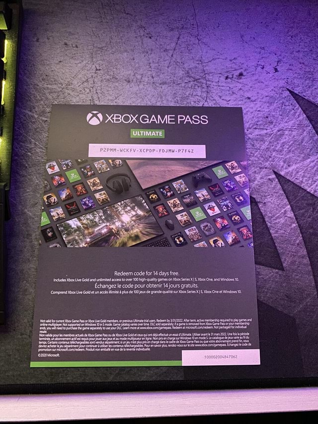 xbox game pass coupon code amd