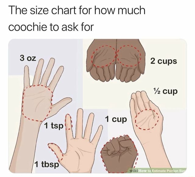The size Chart for how much coochie to ask for iFunny