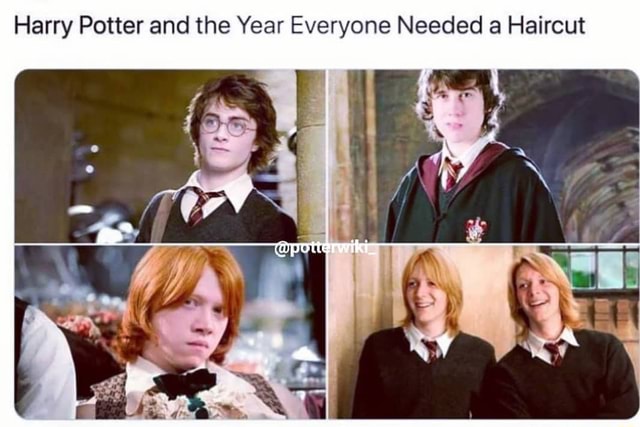 Harry Potter and the Year Everyone Needed a Haircut - iFunny