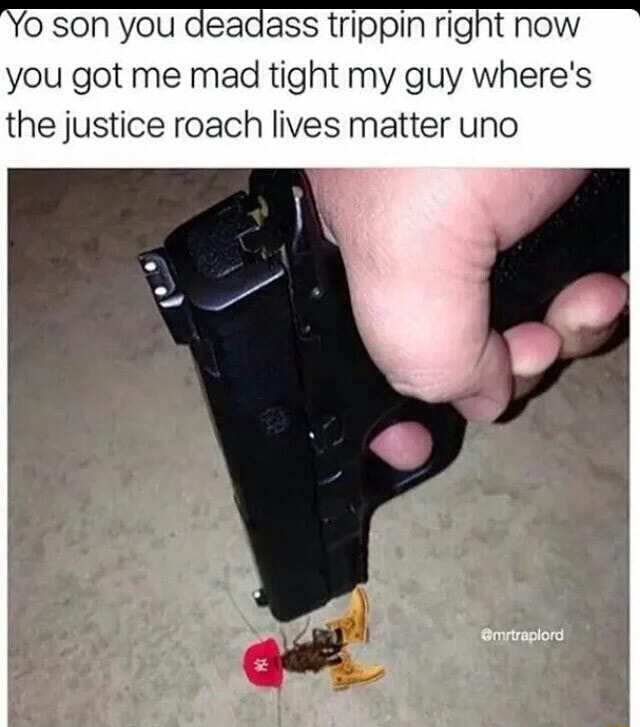 O Son You Aeaaass Trippin Rigfut Now You Got Me Mad Tight My Guy Where S Thejustice Roach Lives Matter Uno Ifunny