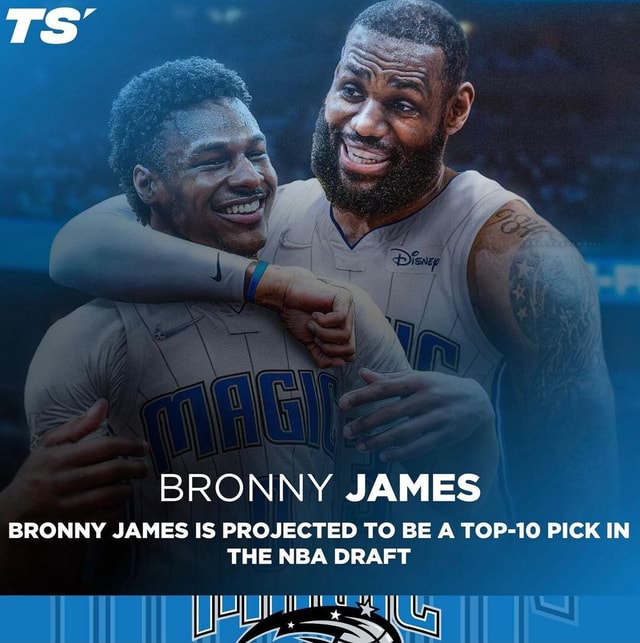 Bronny James is projected to be a Top 10 pick in 2024 👀 (via