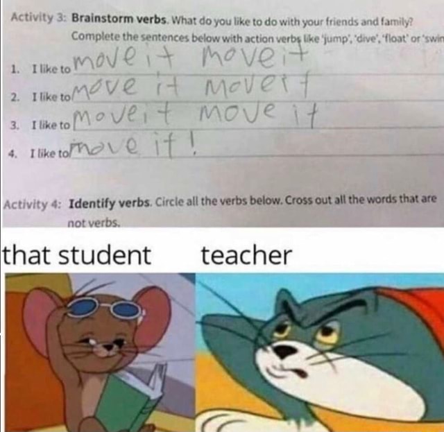 Activity 3 Brainstorm verbs. What do you like to do with your frie