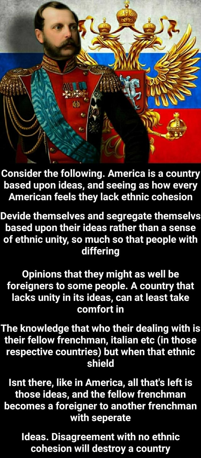 Consider The Following America Is A Country Based Upon Ideas And Consider The Following America Is A Country Based Upon Ideas And