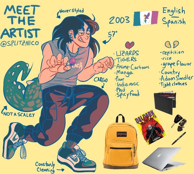 MEE Never Styl THe SPLITZNICO LIZARDS TIGERS cice Anime Cactoons SMange Counts Dam Son Indie 