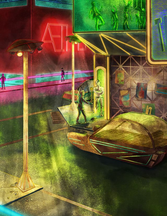 A Sci Fi City Scene I Painted How Did I Do Ifunny